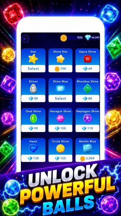 Bricks Breaker Glow Ball Blast screenshot
