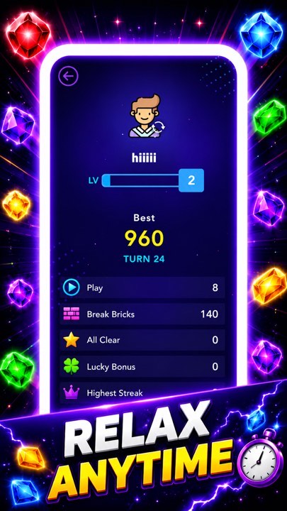 Bricks Breaker Glow Ball Blast screenshot